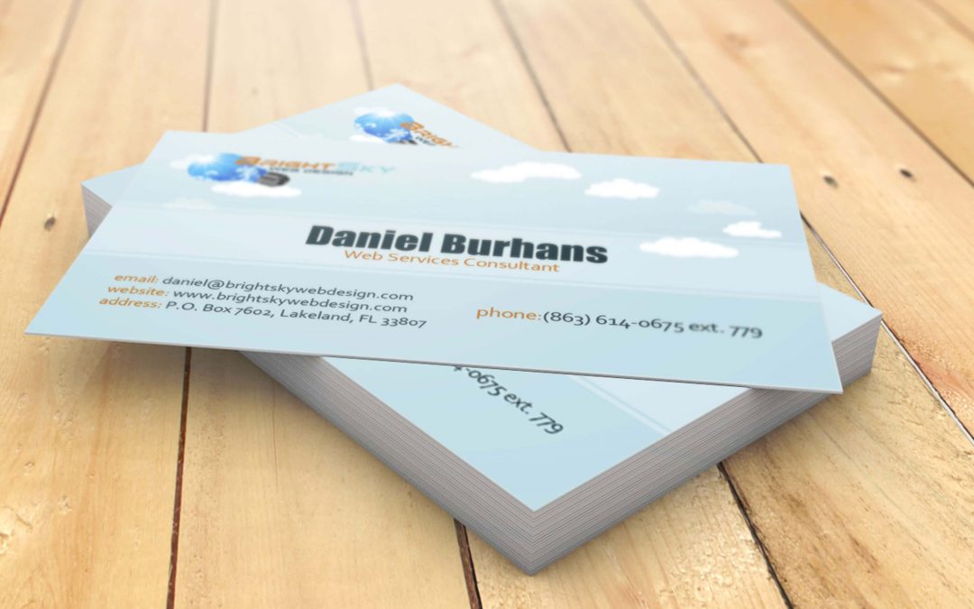 BrightSky Web Design – Business Card